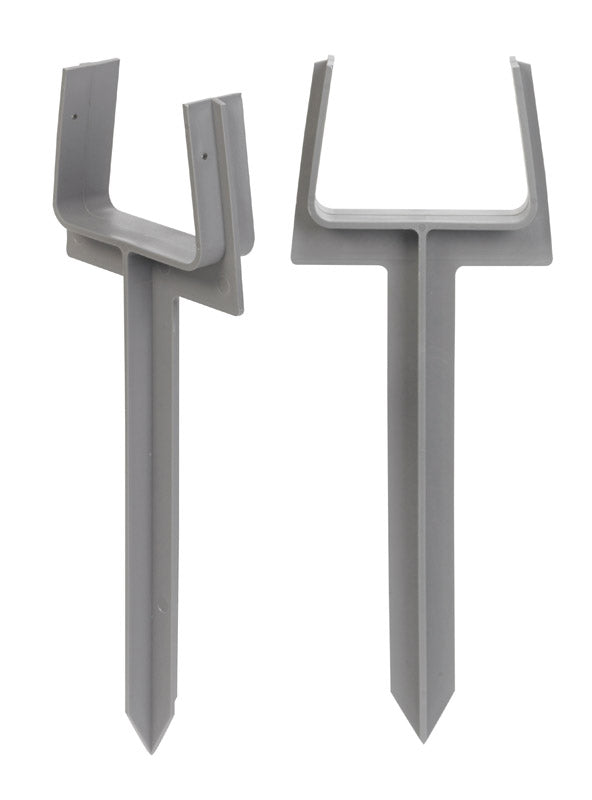 Emery Jensen 2x3-inch downspout anchor from diffusion accessories, securely attaching downspouts to building exterior.