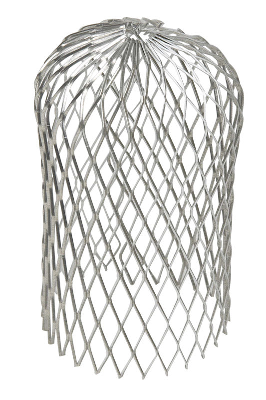 Aluminum 3-inch gutter strainer from Emery Jensen, diffusion accessory for preventing debris in gutter systems