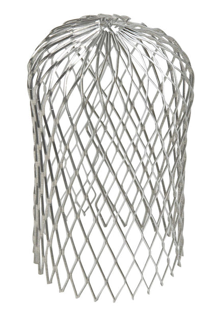 Aluminum 3-inch gutter strainer from Emery Jensen, diffusion accessory for preventing debris in gutter systems