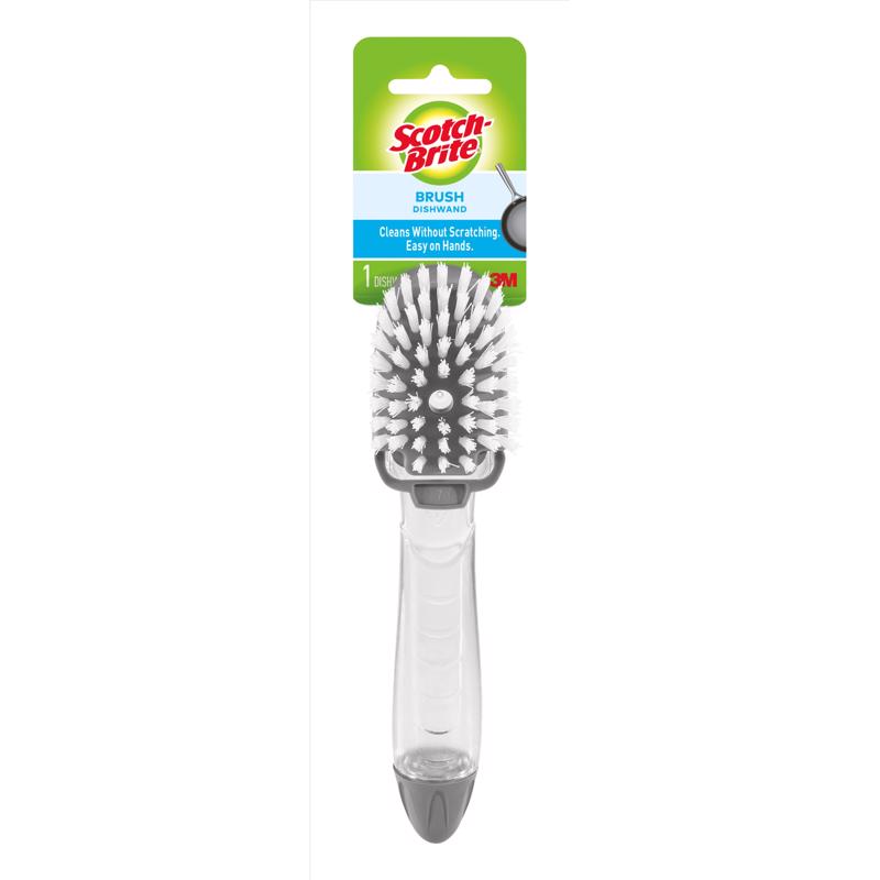 Emery Jensen Dishwand Brush SCTCHBRT for cleaning dishes and pans, featuring a durable handle and flexible brush head for effective scrubbing.