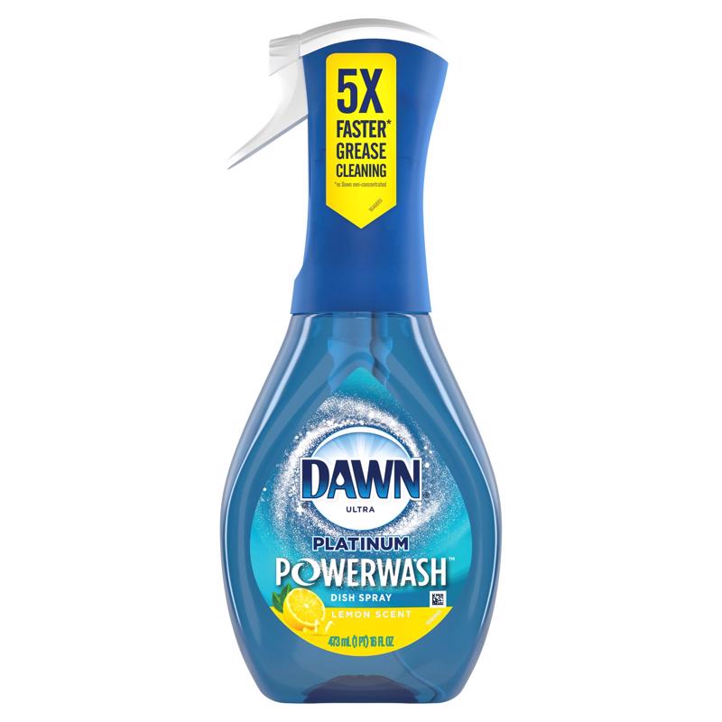 Emery Jensen Dawn Dish Spray LMN 16oz, pack of 6, liquid dish soap for cleaning dishes and kitchen surfaces.
