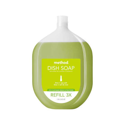 Emery Jensen dish soap pack with four lime and seasalt scented 54oz bottles for effective cleaning.