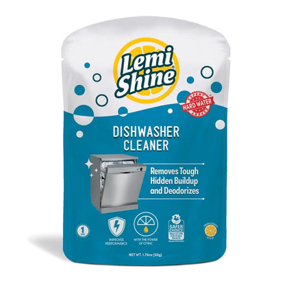 Emery Jensen Dishwasher Cleanr detergent packs, 1.76oz each, pack of 10, designed for effective dishwasher cleaning.