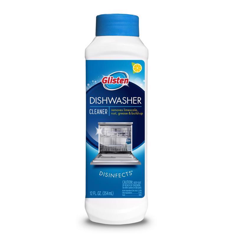 Emery Jensen Dishwasher Magic 12oz dishwasher detergent bottle with label, designed for cleaning dishes effectively.