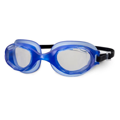 Youth swim goggles by Emery Jensen, designed for comfortable fit and clear vision during swimming and diving activities.