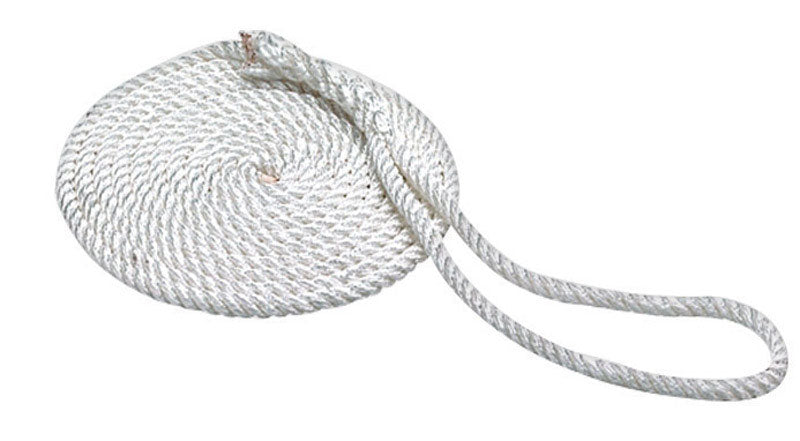 Emery Jensen Line Dock docking equipment, 3/8 inch by 15 feet, designed for secure boat mooring and docking.