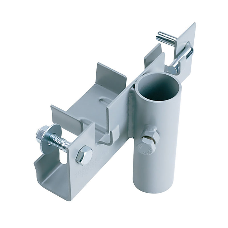 Emery Jensen straight docking bracket for docking equipment, metal construction with mounting holes for secure installation.