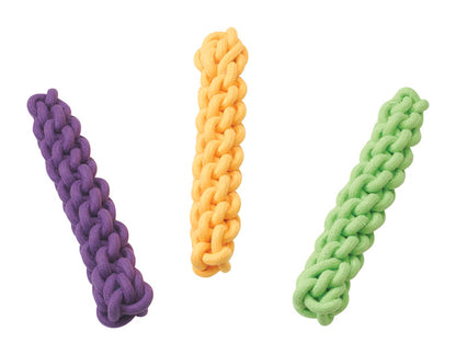 Emery Jensen Dog Knotical Stick toy with durable rope and knotted design for chewing and playing fetch.