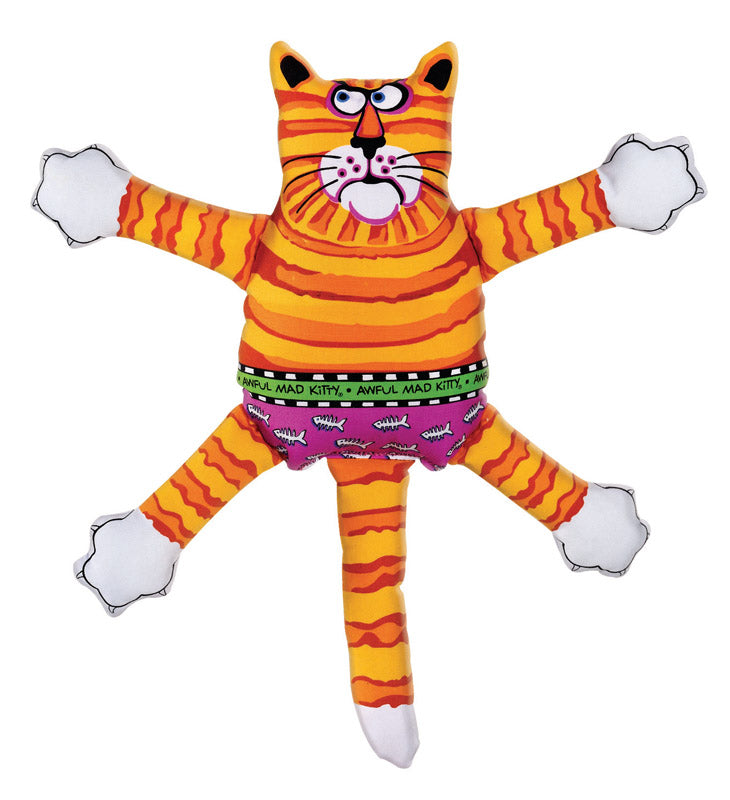 Mini Nasty Scary dog toy by Emery Jensen, soft plush dog toy with spooky design for playful chewing and fetch.