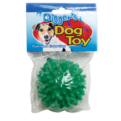Emery Jensen dog toy vinyl hedgehog, soft chew toy for dogs with a textured surface for added fun and durability.