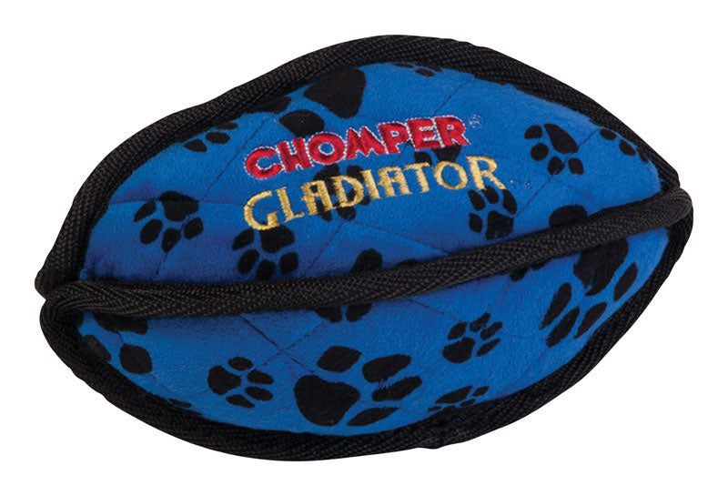 Emery Jensen Dog Tuff ToyFootball 7x4, durable rubber dog toy designed for fetch and chewing.