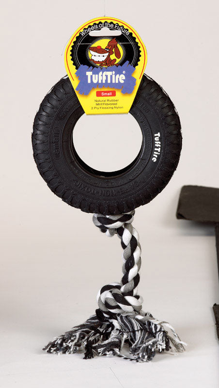 Emery Jensen dog tug toy made of durable rubber, designed for interactive play and strong chewing.