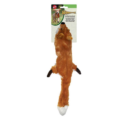 Large Skineeez Fox dog toy by Emery Jensen, soft plush toy for dogs with a realistic fox design and durable construction.