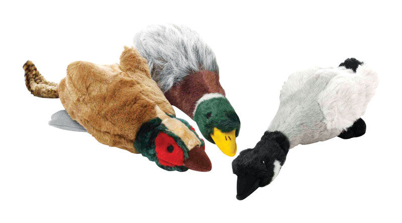 Emery Jensen Migrator Bird Dog Toy, 16-inch plush dog toy with bird design for active play and chewing.