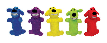 Emery Jensen mini plush loofa dog toy, 6-inch soft and cuddly dog toy for pets, featuring a plush loofa design.
