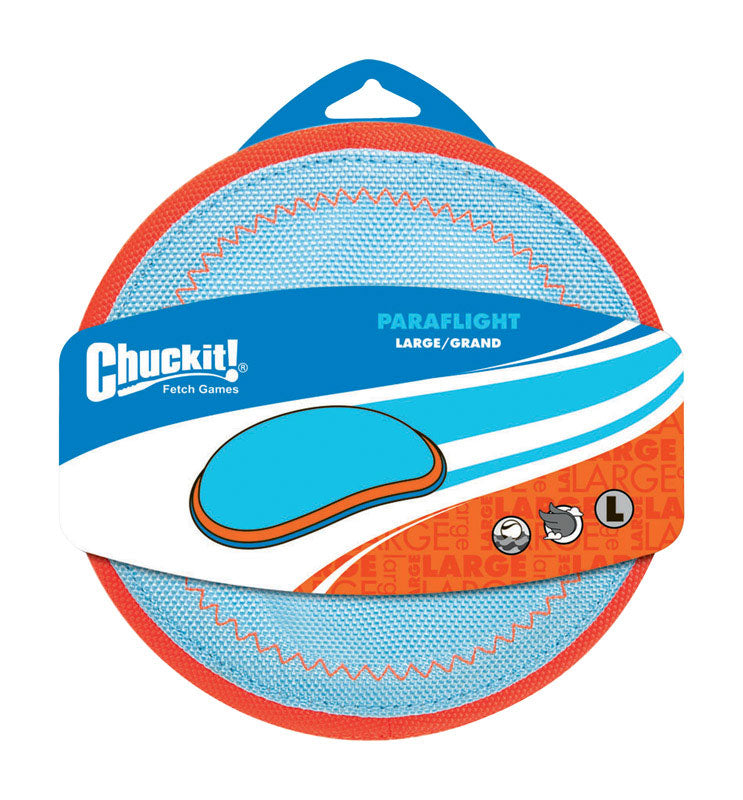 Large Emery Jensen Paraflight dog toy with colorful, lightweight design perfect for active dogs and outdoor play.