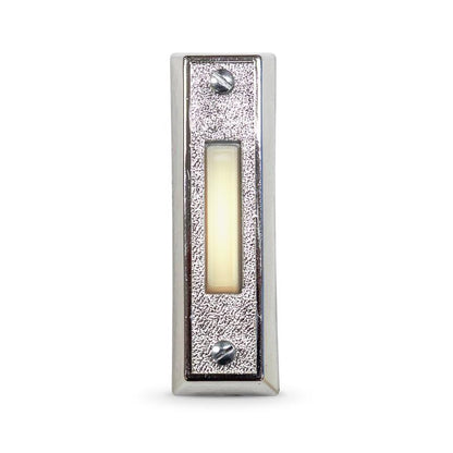 Emery Jensen PSHBTN doorbell SLR 3/4-inch door button with metallic finish for residential exterior doors