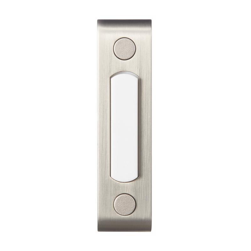 Emery Jensen wired door button with surf lit design in white for enhanced visibility and easy operation.