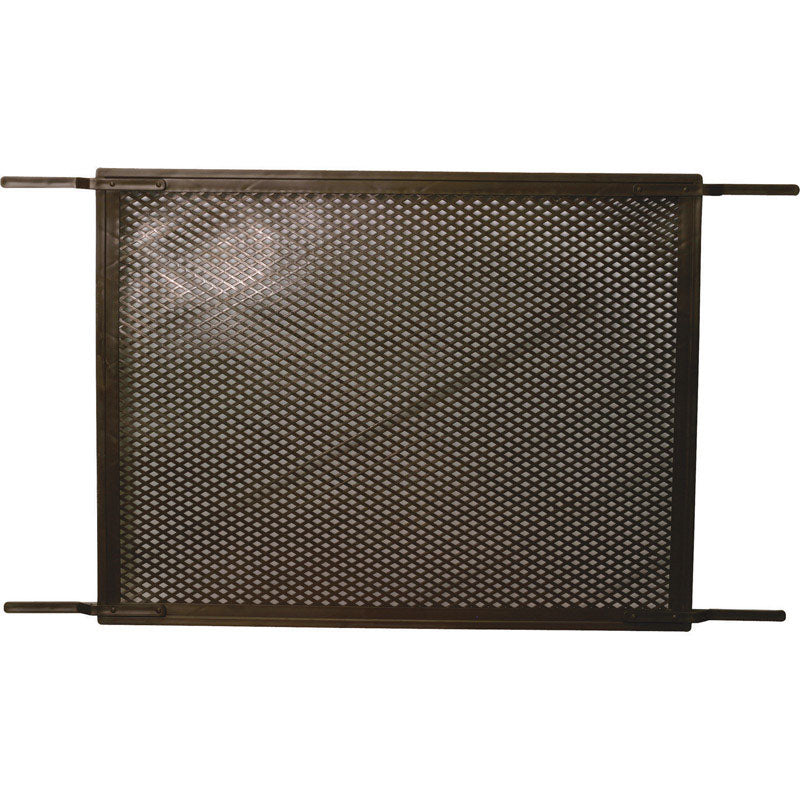 Emery Jensen door grill in bronze finish, PLS20 model, installed on a door for added security and ventilation.