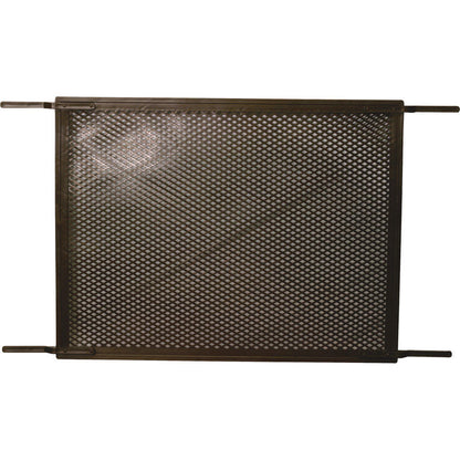 Emery Jensen door grill in bronze finish, PLS20 model, installed on a door for added security and ventilation.
