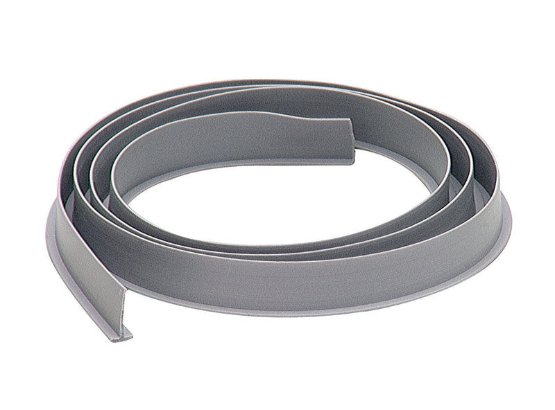 Emery Jensen door and window weatherstrip in gray vinyl, designed for sealing gaps and improving insulation.