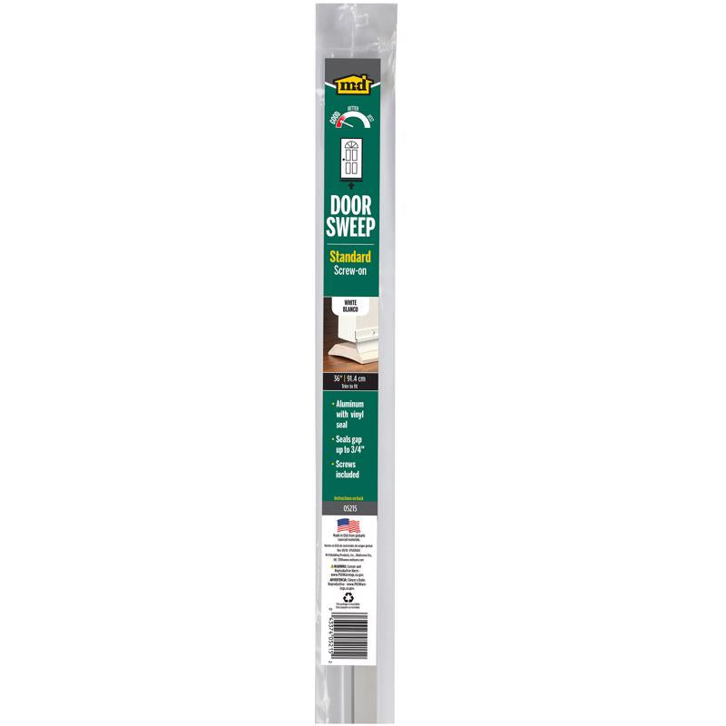 Emery Jensen DR SWP DV1 White 36-inch door and window weatherstrip for sealing gaps and improving insulation.