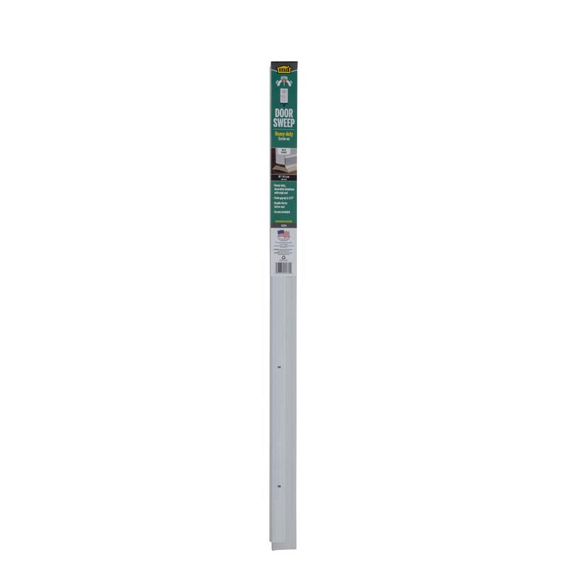 Emery Jensen 36-inch white door and window weatherstrip for sealing gaps and improving insulation.