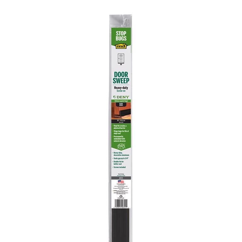 Black Emery Jensen 36x0.25-inch door and window weatherstrip for sealing gaps and improving insulation.