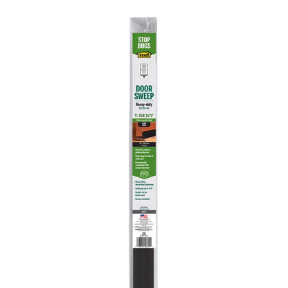 Black Emery Jensen 36x0.25-inch door and window weatherstrip for sealing gaps and improving insulation.