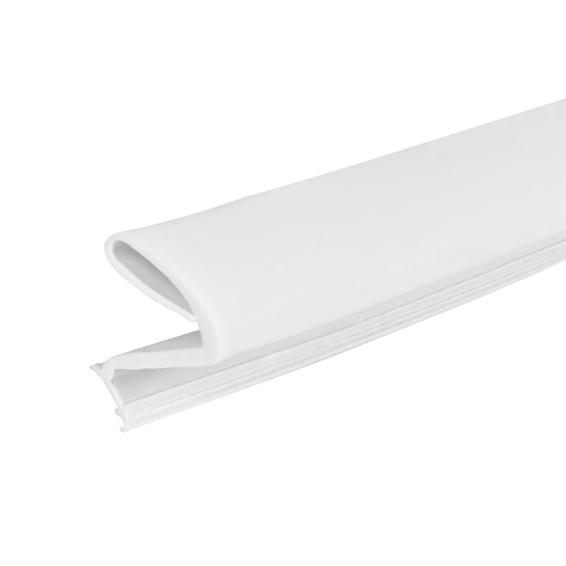Emery Jensen door and window weatherstrip in white, 81x0.6 inches, designed for sealing gaps and improving insulation.