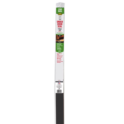 Black UNDR DR Seal door and window weatherstrip by Emery Jensen, 36x1.75 inches, for sealing gaps and preventing drafts.