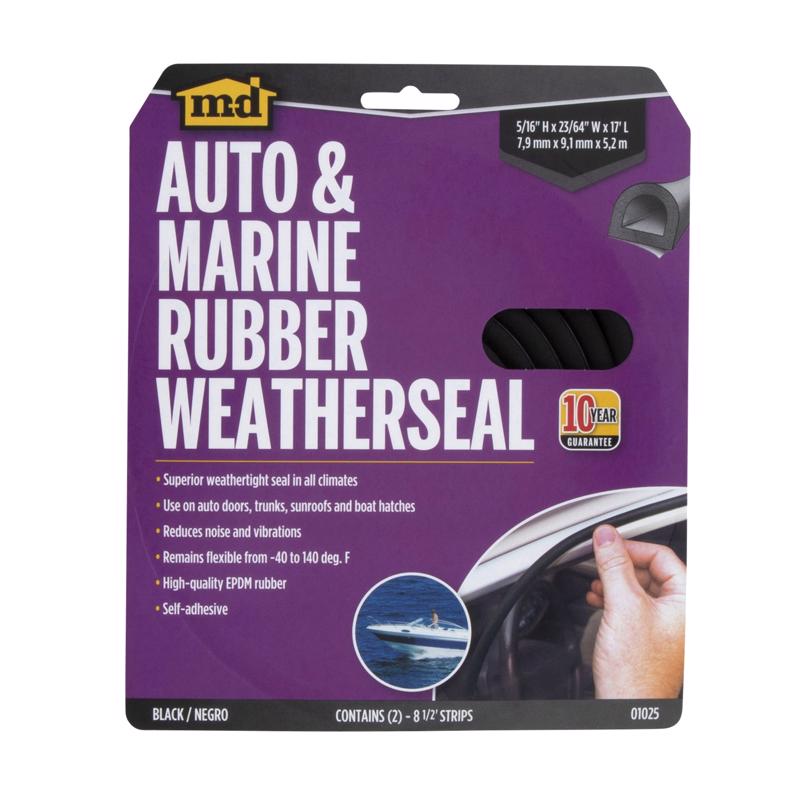 Emery Jensen 17-foot RBR door and window weatherstrip for sealing gaps and improving insulation.