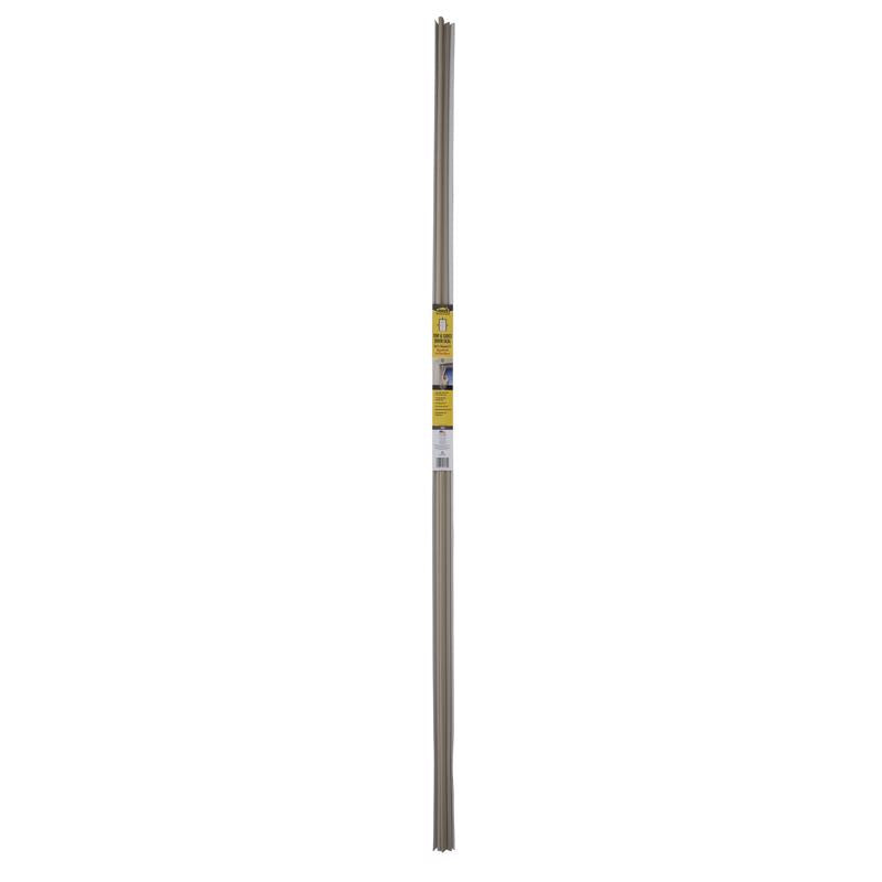 Emery Jensen 81-inch door and window weatherstrip set showing flexible rubber seals and installation clips for sealing gaps.