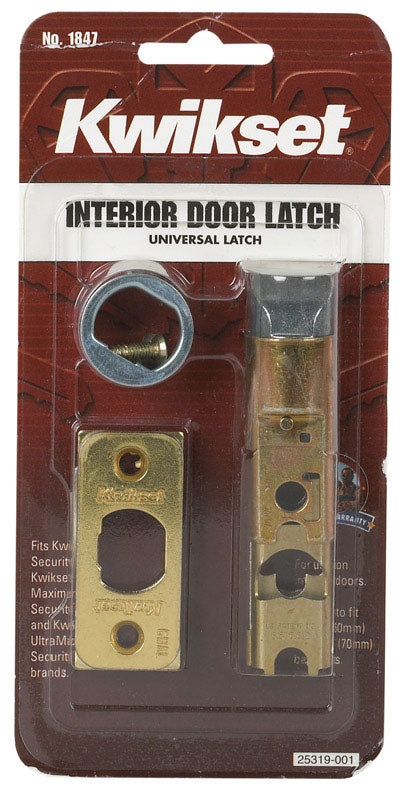 Emery Jensen PlainLATCH interior door lock latch, 6W aluminum black finish, showing latch mechanism and sleek design