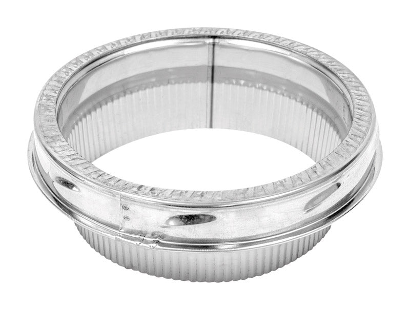 Emery Jensen 8-inch double wall chimney pipe adapter fitting for secure connection of chimney pipes.