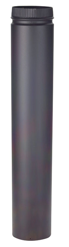 Emery Jensen 6" x 36" double wall stove pipe section with fittings, designed for safe venting of wood stoves and fireplaces.