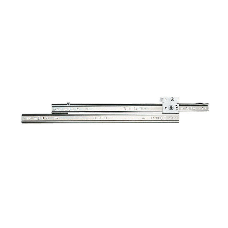 Emery Jensen 18-inch slide drawer with 1300-pound capacity, featuring durable rollers for smooth opening and closing.