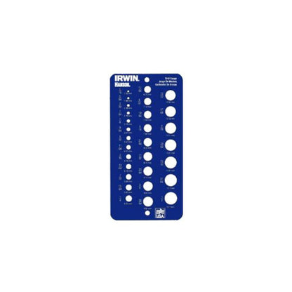 Emery Jensen drill bit index set with gauge sizes from 1/16 to 1/2 inch, featuring various drill bits for versatile drilling tasks.