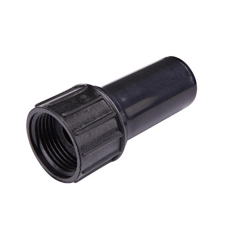 Emery Jensen ADAPTR SWVL Pipe 3/4-5/8 for drip irrigation, flexible plastic pipe with fittings for efficient watering systems.