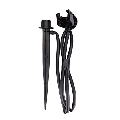 Adjustable 1/2-inch bubbler stake for drip irrigation by Emery Jensen, ideal for precise water delivery in garden irrigation systems.