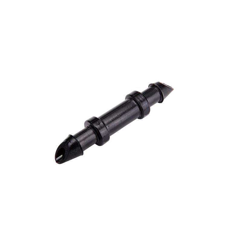 Emery Jensen CONN BARB 1/4" CD5 drip irrigation connector with barb fitting for garden irrigation systems.