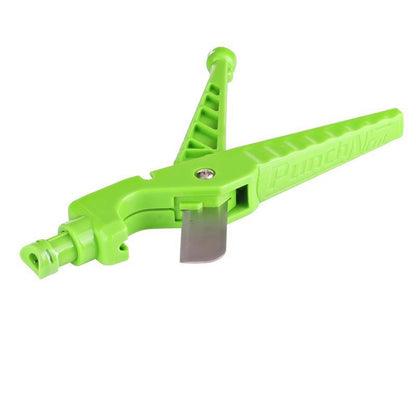 Emery Jensen Cut N Punch Tool for drip irrigation, handheld tool used to cut and punch holes in irrigation tubing.