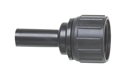 Emery Jensen drip adapter SWVL 1/4 inch for drip irrigation systems, durable plastic connection fitting.