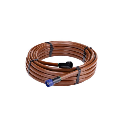 Emery Jensen drip irrigation plant watering kit with hoses, connectors, and fittings for efficient garden irrigation.