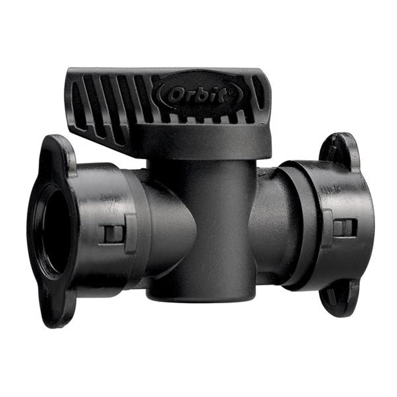 Emery Jensen 1/2 inch drip irrigation coupler for connecting drip hoses in irrigation systems.