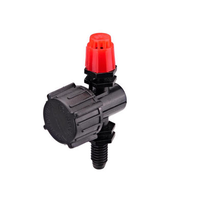 Emery Jensen SprayR adjustable full circle drip irrigation emitter 5-pack, used for efficient garden watering systems.