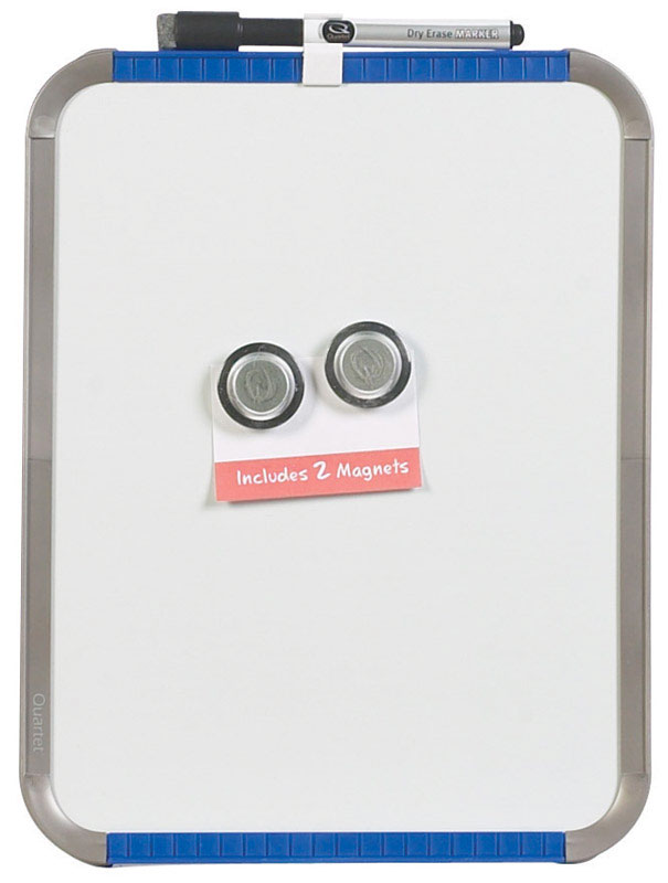 Emery Jensen 11x8.5-inch dry erase board with a smooth white surface for writing and planning.