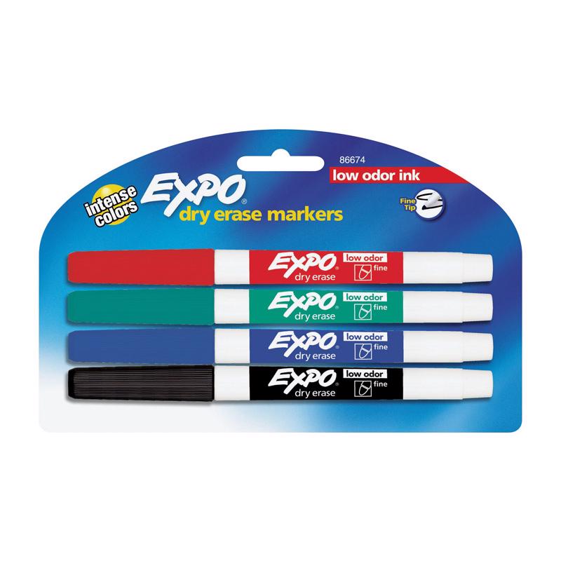 EXPO DRY ERASEMARKER 4CT - Pack of 6