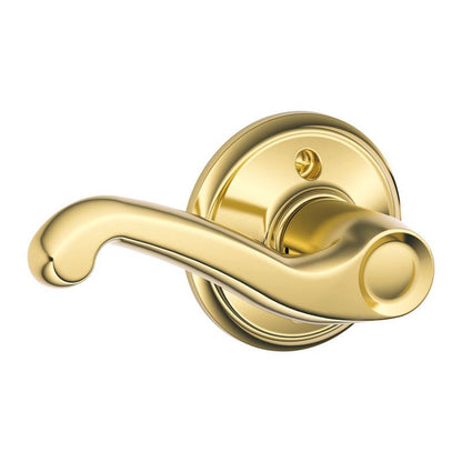 Emery Jensen dummy lever flair BB LH knob, a sleek black dummy door handle with a modern design for interior use.