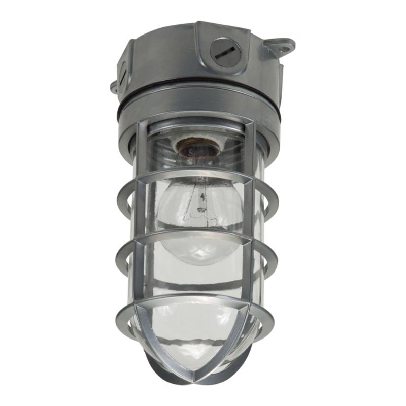 Gray canopy light by Emery Jensen, dusk to dawn outdoor lighting fixture with 1600 lumens for enhanced security and visibility.
